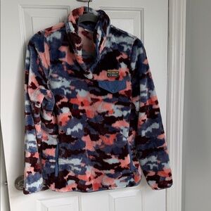 L.L. Bean Multicolor Fleece Jacket